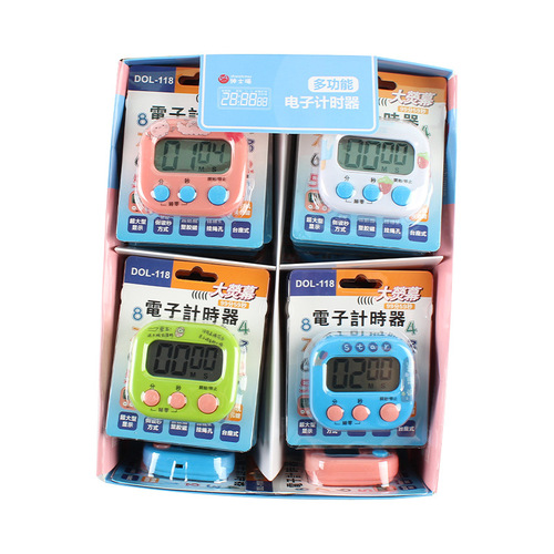 Timer small alarm clock timer student learning electronic timer time management kitchen LED display wholesale