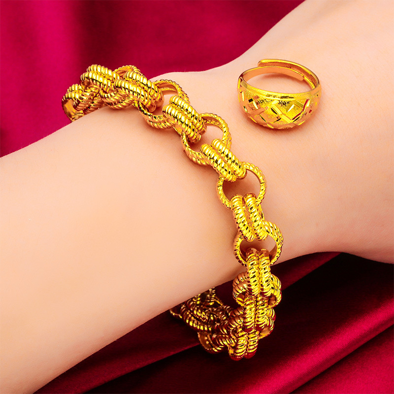 Bijoux unisexes Mode bague en or diamant bracelet d'amour bijoux bracelet de costume d'amour bague_voghion.com