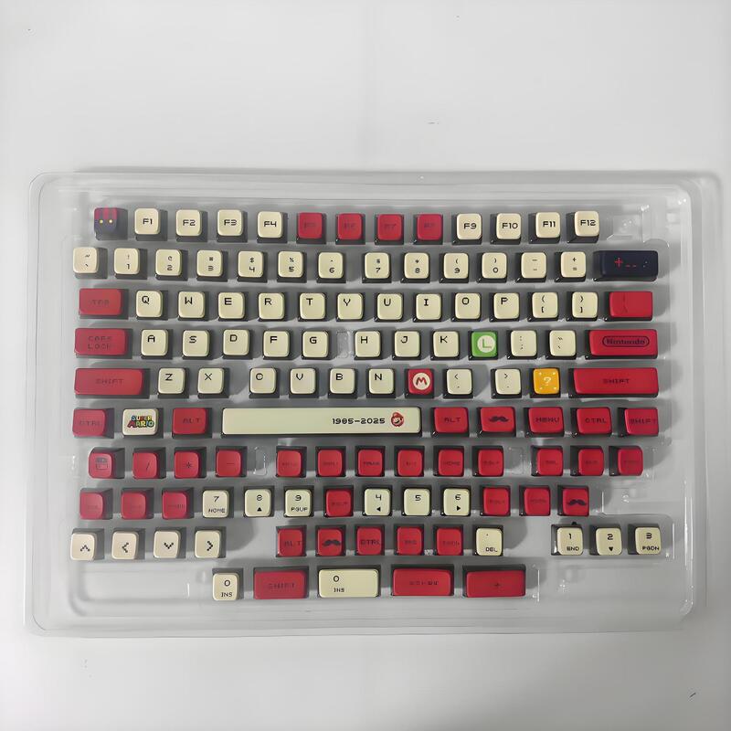 マリオの見栄えの良い四面透明プリンキーキャップは、マイクロンウーティングクモスの磁気軸メカニカルキーボードに適しています。|undefined