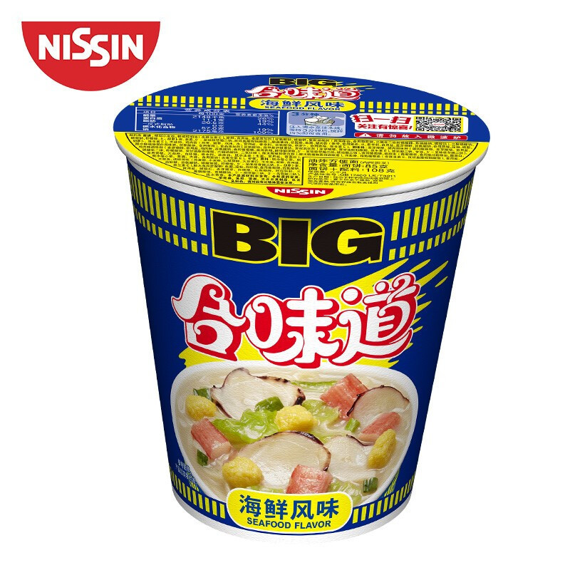 Nissin Flavor BIG Cup [Seafood Flavor] 108g (single cup)
