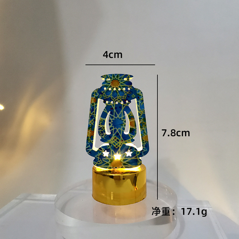 Nueva lámpara de vela electrónica LED iluminación creativa iluminación de atmósfera decoración pequeña lámpara de color hierro forjado estrella de modelado lámpara de noche