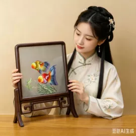 布艺绣品;刺绣工艺品;现代装饰画