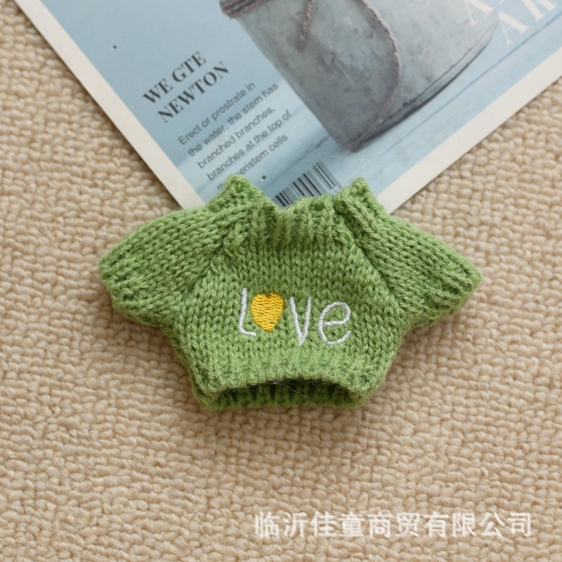 小毛衣适用于17cm挂件拉布布衣服毛绒配饰公仔搪胶脸娃衣玩偶配饰|undefined