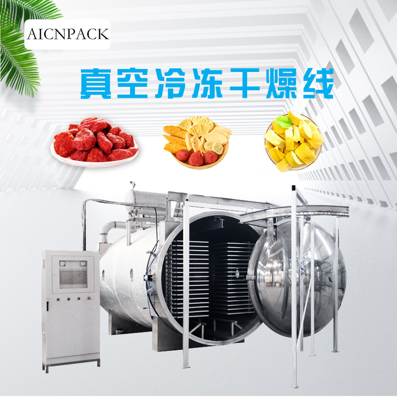 松川食品真空冻干机 草莓干果冻干设备 真空冷冻干燥机