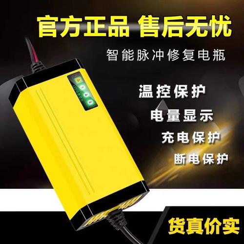 Universal 12V Motorcycle Battery Charger, Car Battery Charger 12V/24V Smart High Power