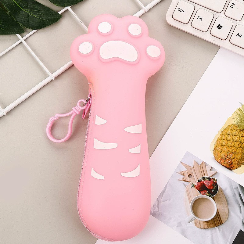 乐顿 Silicone cute cartoon pencil case, storage bag for students, custom-made