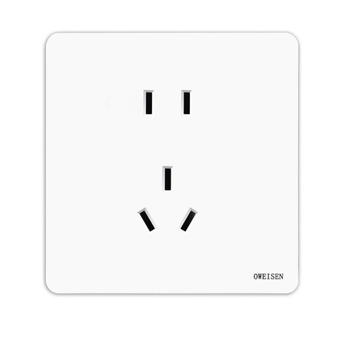 Panel white household three-hole USB socket 16A concealed wall 5-hole socket 86 five-hole socket switch socket