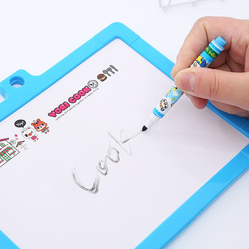 Cross-border wholesale convenient wall-mounted magnetic writing board, double-sided small blackboard with magnetic cartoon mini children's drawing board