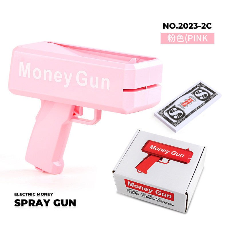 Pistola eléctrica de pulverización de dinero Pistola de dinero Juguetes Pistola de juguetes Bones de juguetes Juguetes Pistolas de boda image 18