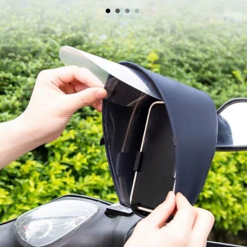 Phone Sunshade and Rain Cover Multi-functional Stand Navigation Anti-freeze Waterproof Dustproof Delivery Rider Order Delivery