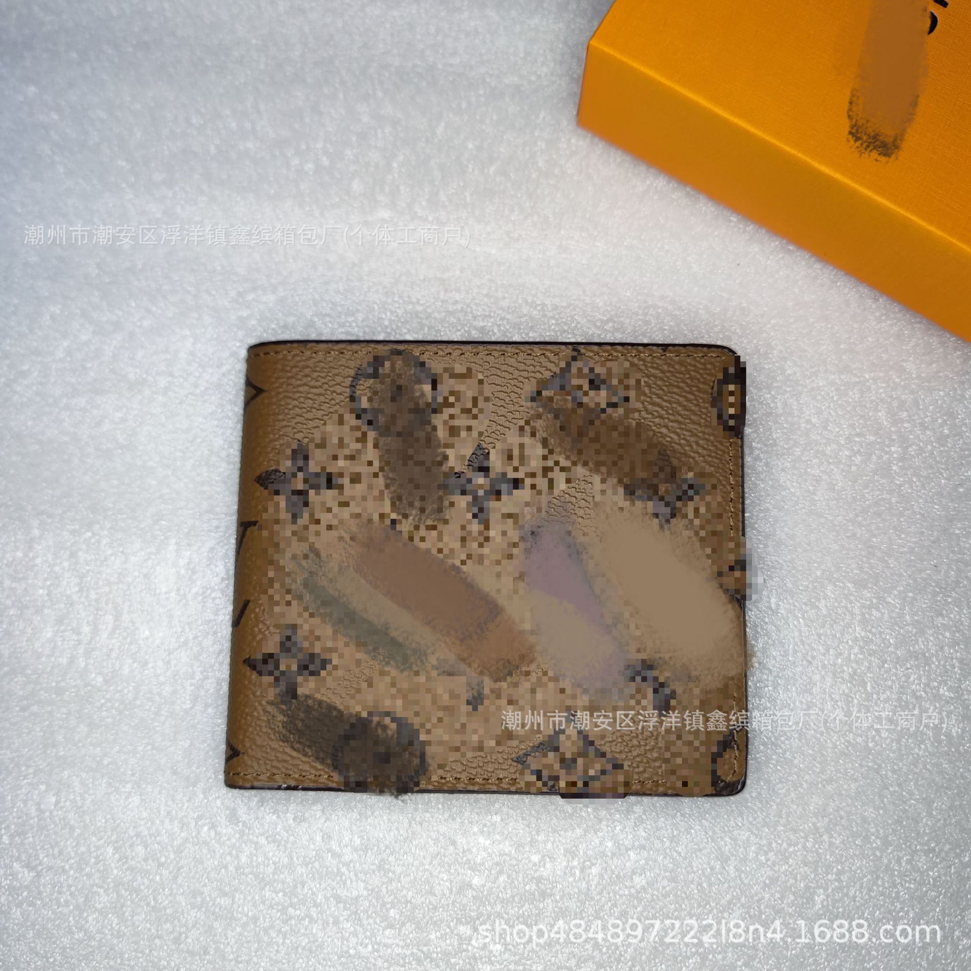 Cartera de moda de hombre transfronteriza europea y americana corta billetera de cuero real plegable para mujeres embalaje de cartera de suministro de comercio exterior Q217