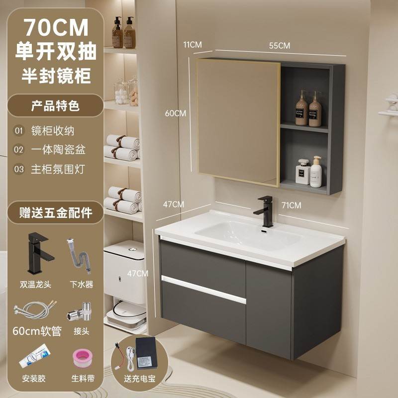 gabinete de baño de aluminio espacio lavabo cerámico de mano lavabo gabinete combinado lavabo lavabo lavabo