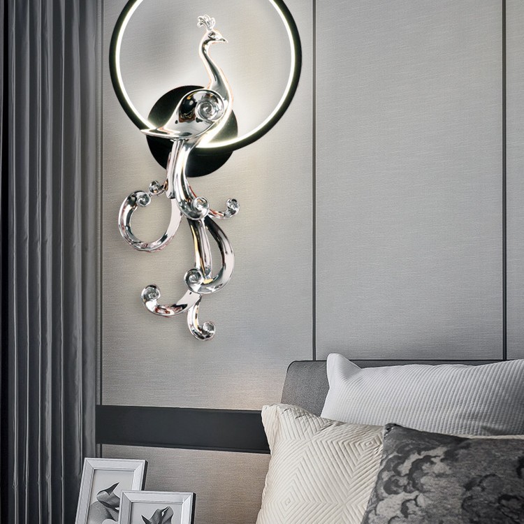 China moderna y minimalista lámpara creativa cabecera pasillo de fondo pared lujosa pared del dormitorio lámpara de pared creativa nueva luz TV sala de estar