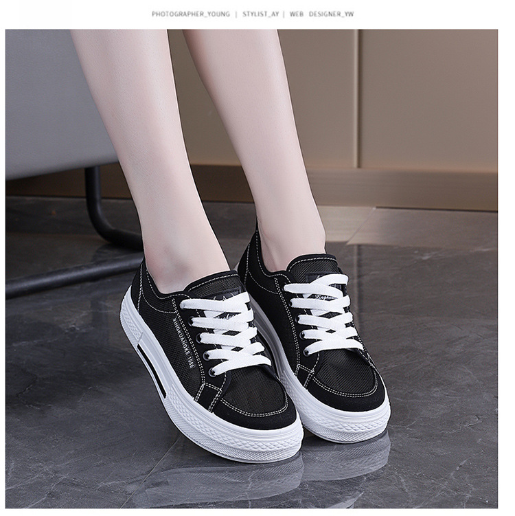 Summer New Breathable Mesh Canvas For Women, Versatile Student Shoes, Women's Soft-soled Korean-style Casual Shoes 221_vogvips.com