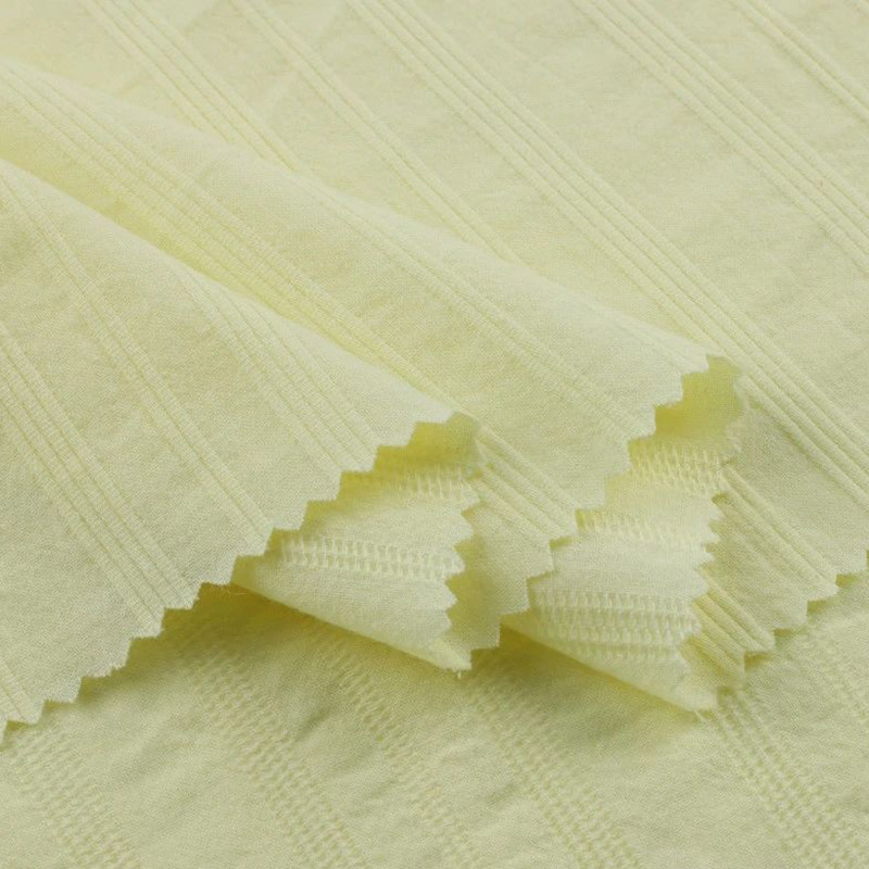 四线条子全棉纱罗提花面料 春夏Lolita女装连衣裙童装梭织纯棉布