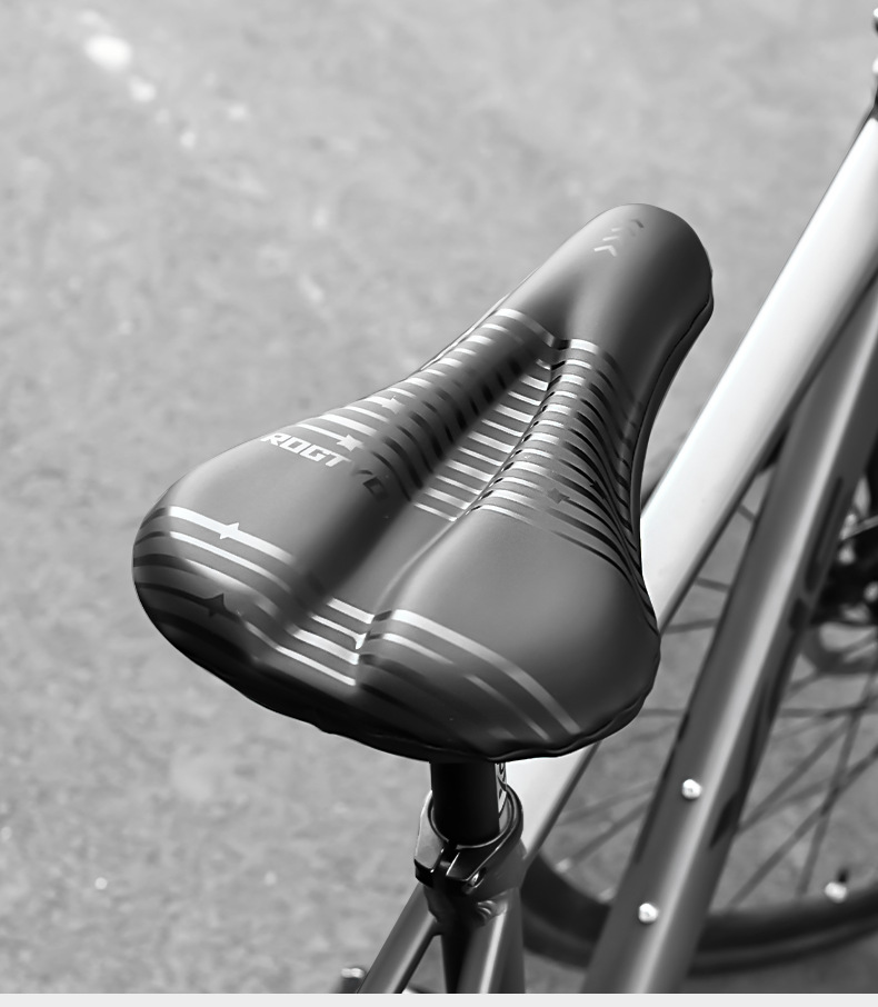 Bicycle Seat Cushion Silicone Shock-absorbing Breathable Saddle Cover_voghion.com