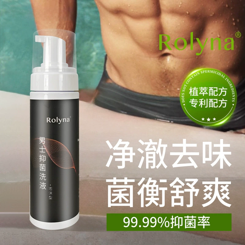 Мужское антибактериальное средство для интимной гигиены Rolyna в наличии. Нежное очищение и дезодорирование. Оптом.