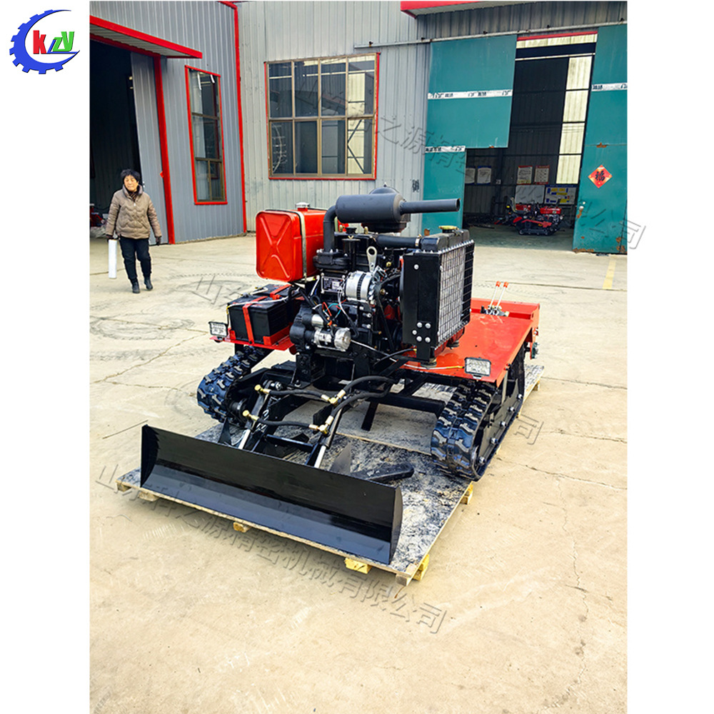 小型履带式汽油微耕机 座驾式农田果园旋耕机 推土开沟除草一体机