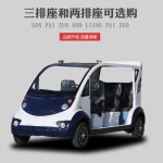 5座电动巡逻车景区城管执勤四轮带斗新能源铁壳电动巡逻车观光车