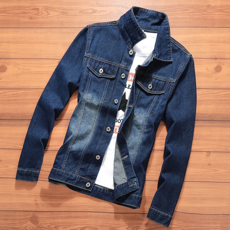 2024 Men's New Autumn Korean Style Trendy Workwear Denim Top Men's Casual Coat Men's Jacket Men's Outerwear