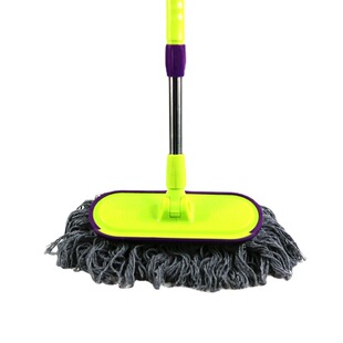 180 ° steering floor mop with rubber scraping wet and dry car wash mop 10 yuan department store supply stall wholesale