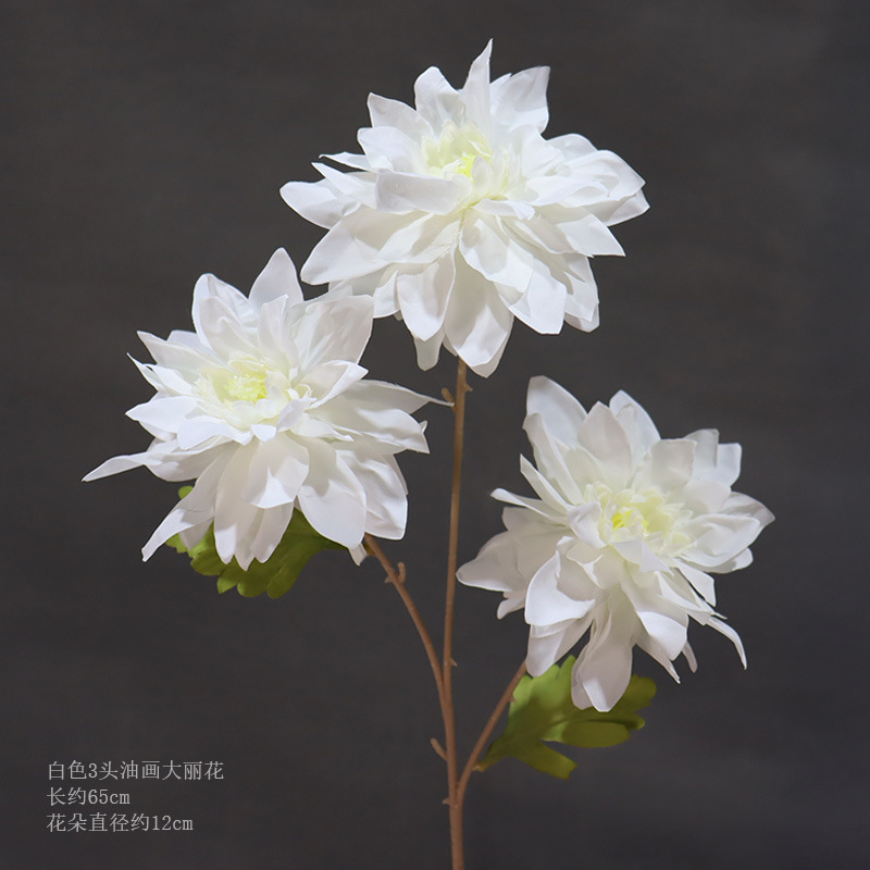 Material de flor de boda blanco brumoso artificial Misty Wedding Hall decoración camino plomo arreglo de flores techo flor artificial Flor de plástico