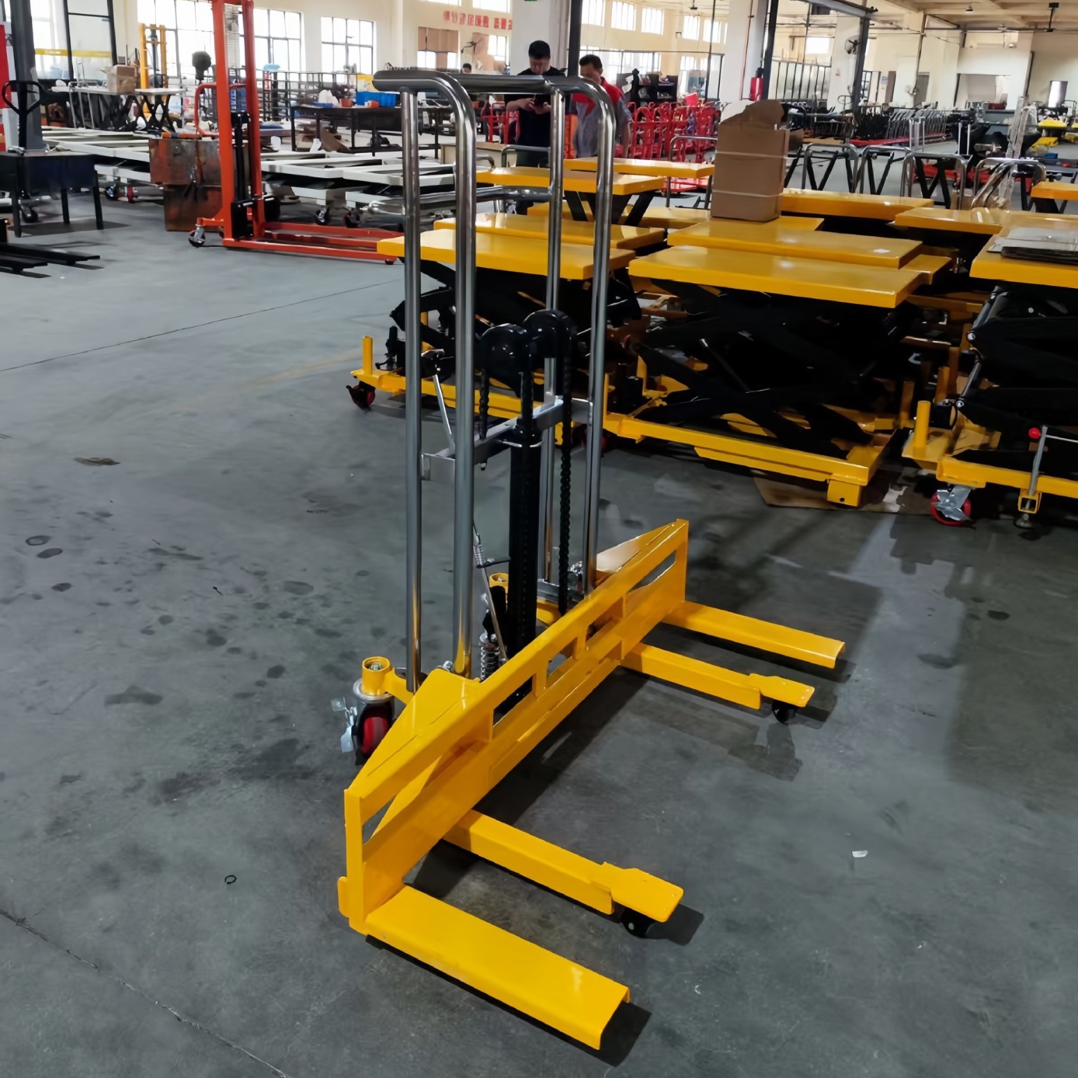 400公斤轻型堆高车迷你装卸车可拆卸平板轻便携式行李模具升降机