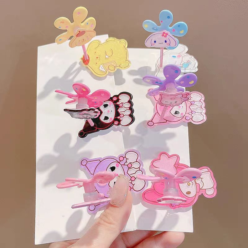Niños lindo creativo lindo molino de viento pequeño pinza para el cabello accesorios para el cabello clip superior para niñas clip de flequillo de dibujos animados para bebés tocado de princesa
