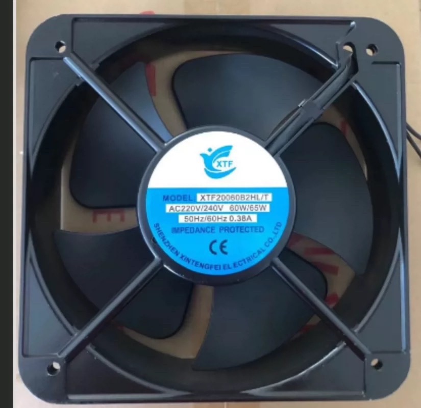 全新XTF XTF20060B2HL/T 220 240V 60W 20CM散热风扇机柜轴流风机