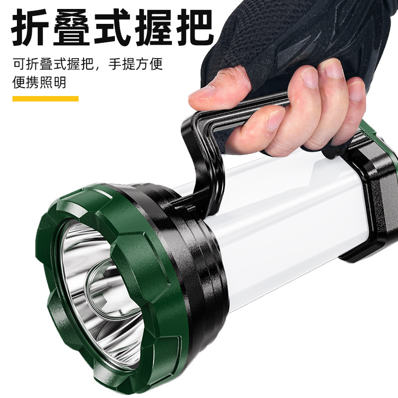 Lin Huo nuevo LED camping luz al aire libre impermeable multifuncional portátil camping luz USB recargable luz fuerte reflector