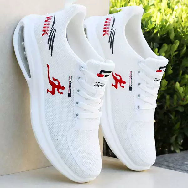 Brand Men's Shoes Summer Breathable Mesh Sports Shoes Men's 2025 New Soft Sole Air Cushion Casual Shoes Men's Running Shoes