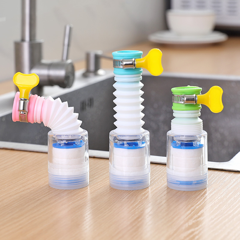 Hogar grifo de la ducha cocina a prueba de salpicaduras de ducha multifuncional retráctil giratorio grifo de la cocina creativa