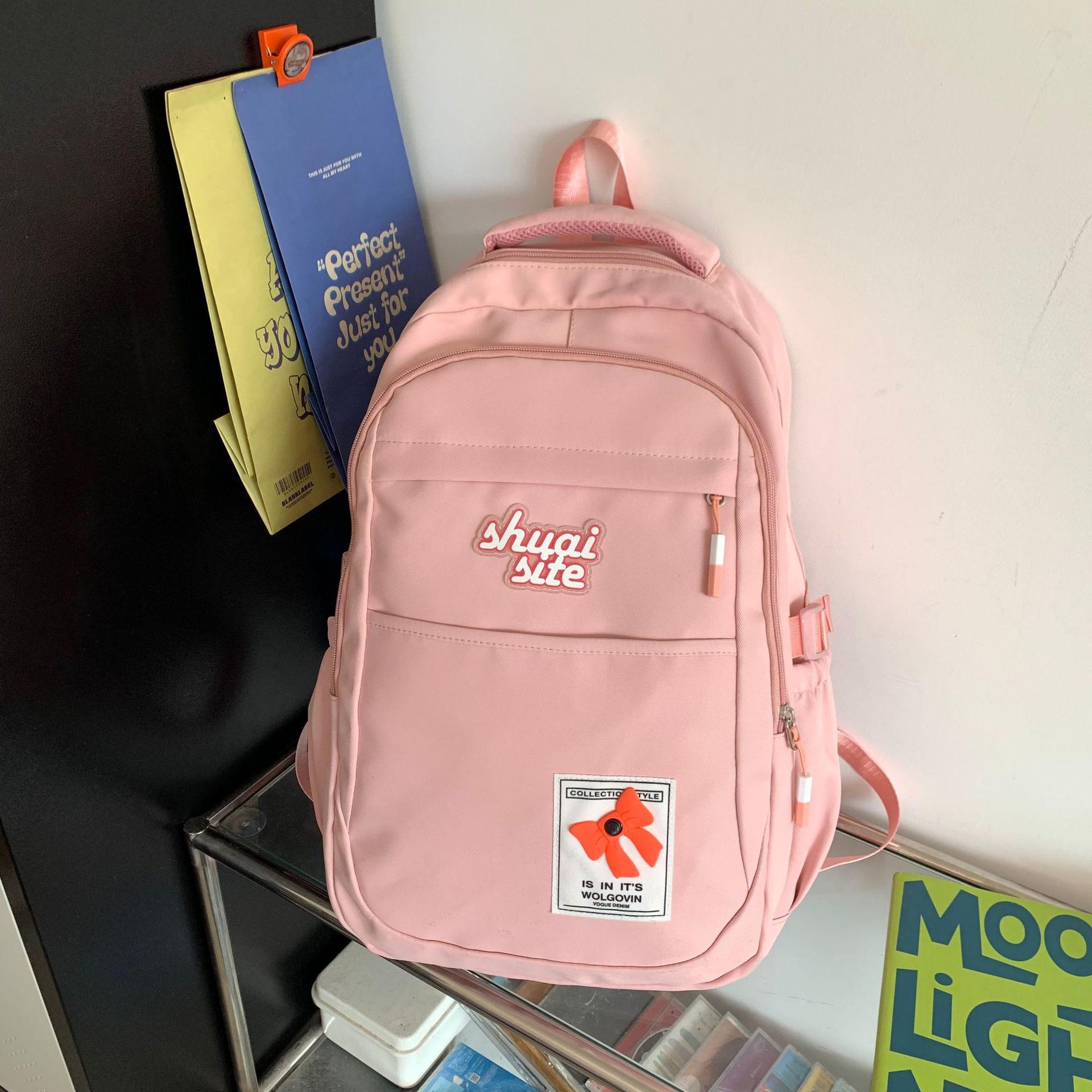 Mochilas escolares para estudiantes de secundaria 2025 bolsas de ocio simples y ligeras para mujeres de gran capacidad