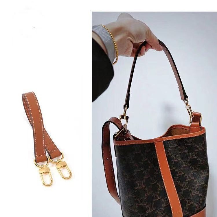 Suitable for Celine TRIOMPHE monogram bucket bag modification into a handbag with shoulder strap Suitable for Celine TRIOMPHE monogram bucket bag modification into a handbag with shoulder strap