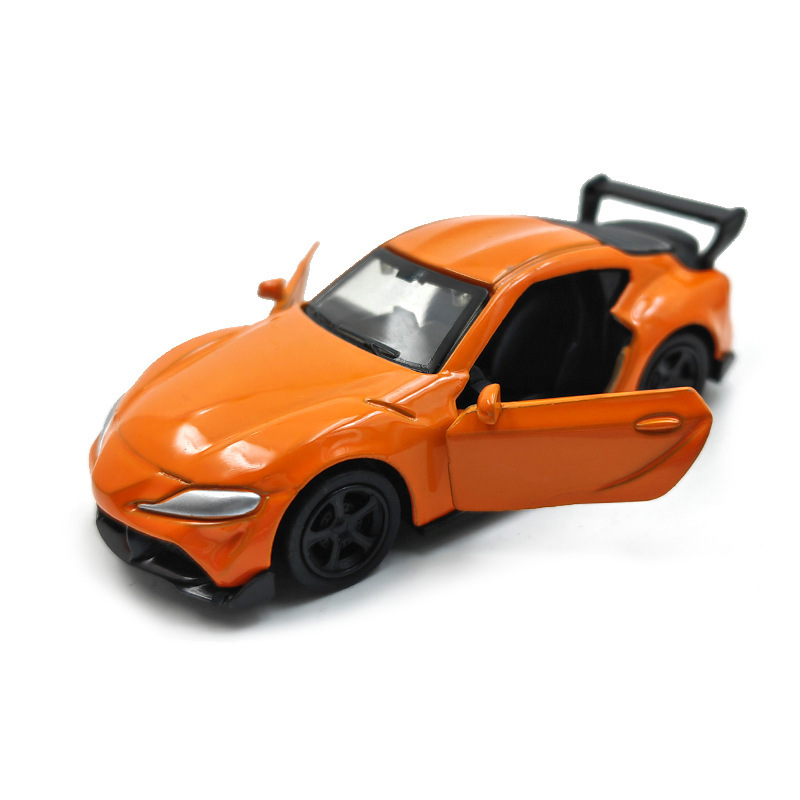 Coche de juguete de aleación a escala 1:64, modelo deportivo de tres puertas con función de retroceso, ideal para niños, ¡el más vendido!