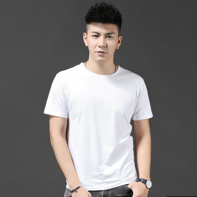 White, with short sleeve