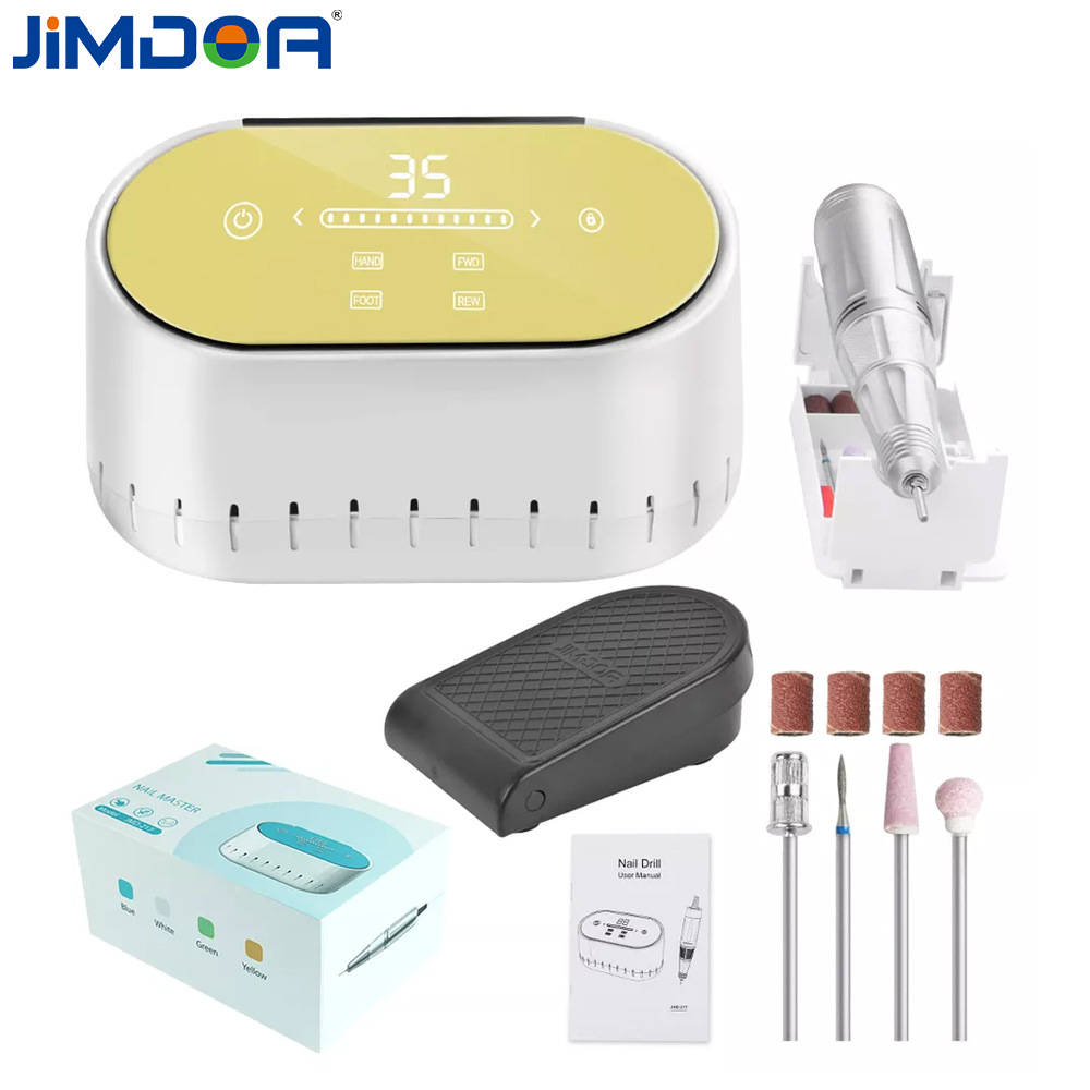 JIMDOA pulidor de uñas profesional de venta caliente transfronteriza 60W de alta potencia 35000 rpm pulidor de uñas eléctrico
