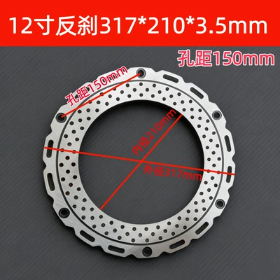 Elektrikli Motosiklet üçün 12-inch 317/10-inch 265 Tərs Əyləc Ön Təkər Diski