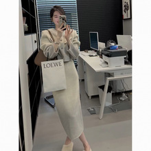 加绒加厚小香风套装裙两件套女装御姐高级感韩剧全套毛呢两件套