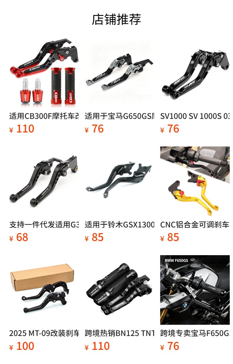 Motorcycle Modified Brake Clutch Lever Handlebar Cover Cnc for Benelli Tnt600 Bn600
