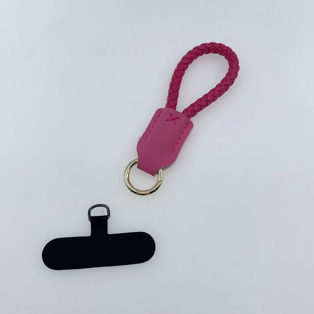 厂家直销多色pu皮革创意钥匙扣    7m'm手绳挂件防丢汽车钥匙扣