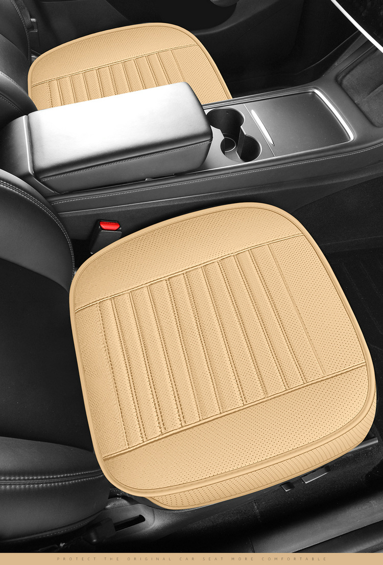 All-season universal car seat cushion, breathable perforated single-piece seat pad, simple style, non-slip seat cover, universal model