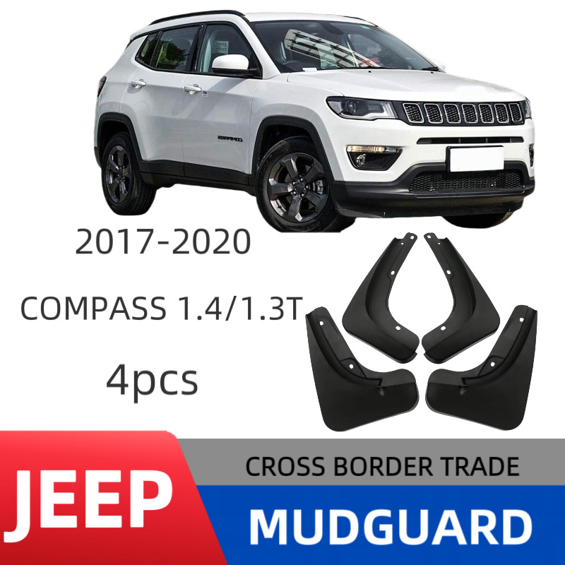 Guardabarros Aptos para Jeep Compass 1.3T/1.4T/2.0L 2017-2020, Neumáticos Transfronterizos