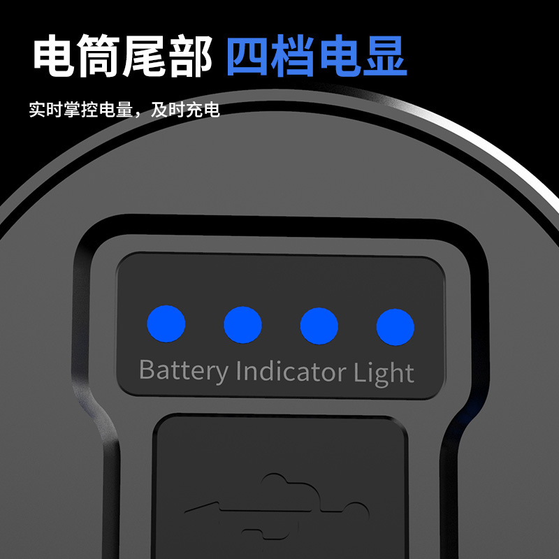 Una sola pieza de entrega al aire libre camping iluminación linterna láser linterna táctica aleación de aluminio telescópica zoom linterna