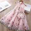 Spring dress, Hanfu girl's, summer cheongsam, small princess costume, floral print