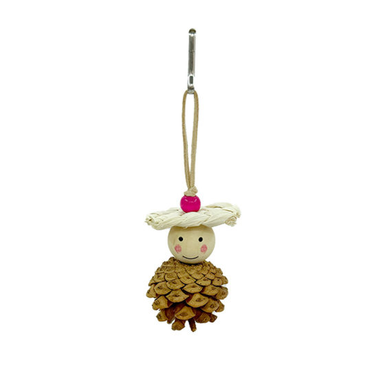 Parrot Bite Pine Cone Toy Molar Grinding Beak Natural Loosen Balls Decorative Birdcage Wholesale
