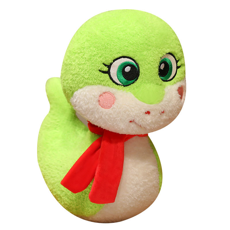 (2개) 뱀 마스코트 인형의 해 2025 조디악 뱀 봉제 장난감 회사 연례 회의 이벤트 선물 봄 축제 선물 도매