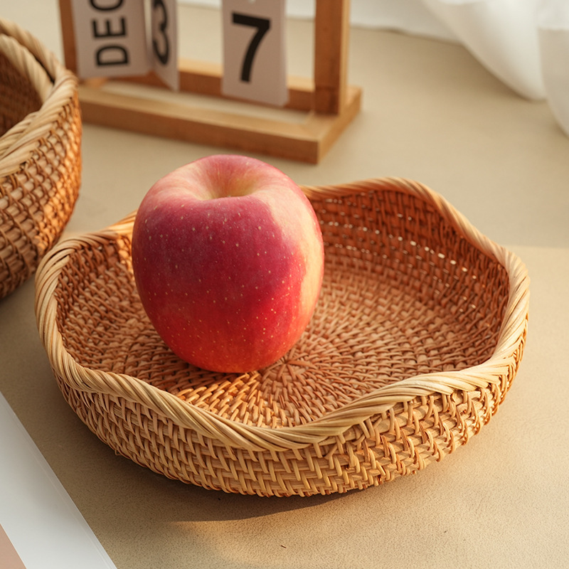Cesta de Ratán para Frutas Hecha a Mano para Sala de Estar image 4