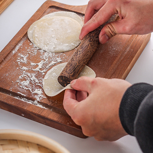 Chicken wing wooden rolling pin large-sized dumpling wrapper special roller rod pressing stick rolling pin household extended noodle stick