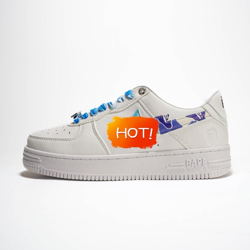Foreign Trade Putian Shoes Bapesta Patent Leather Sneakers Men's Flat Casual Sports Shoes Women's Ape Head Af1 Street Fashion Shoes Foreign Trade Putian Shoes Bapesta Patent Leather Sneakers Men's Flat Casual Sports Shoes Women's Ape Head Af1 Street Fashion Shoes